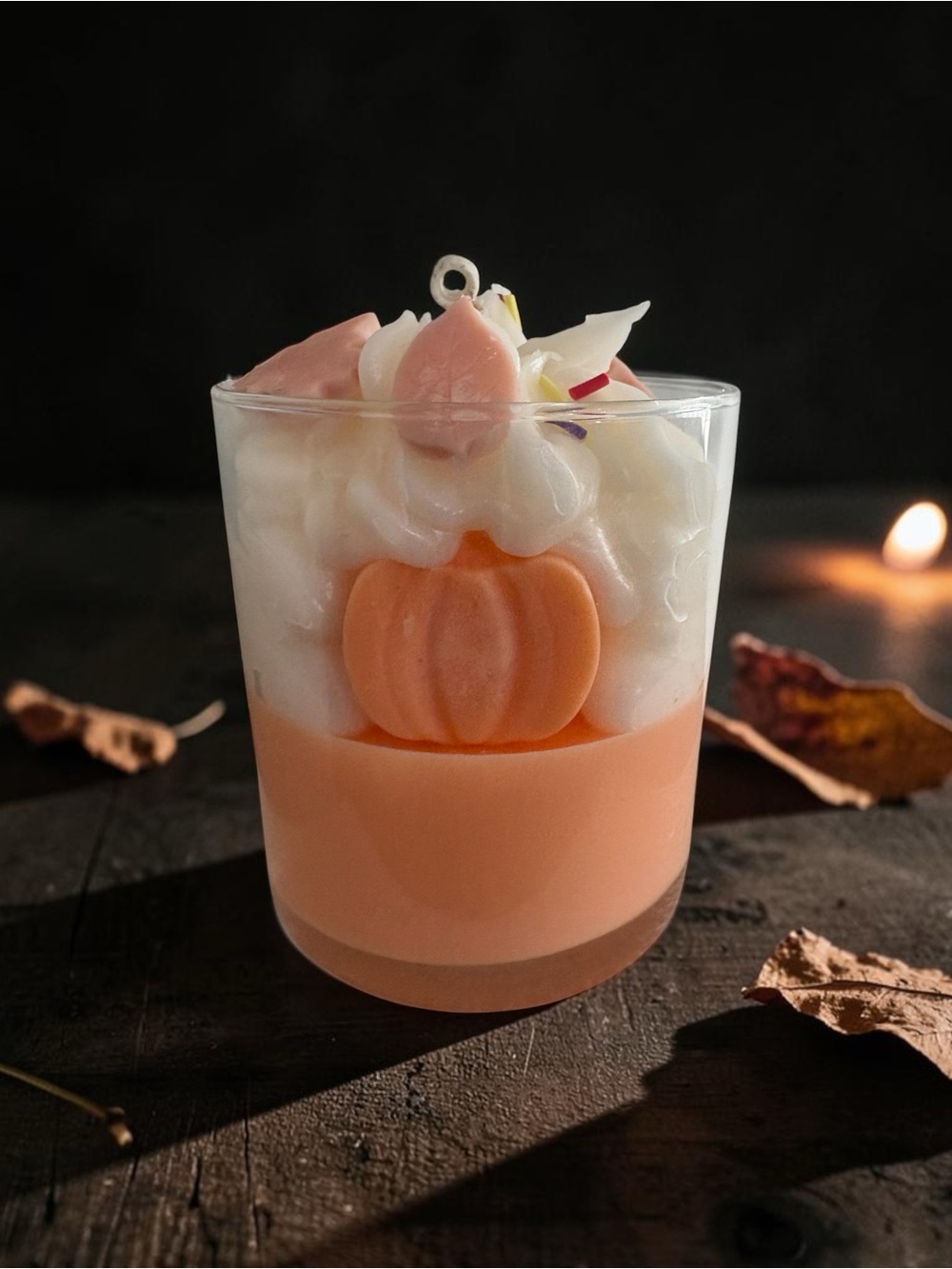 Pumpkin Whipped-Topped Candle 16 oz cashmere pumpkin - Picture 2 of 2